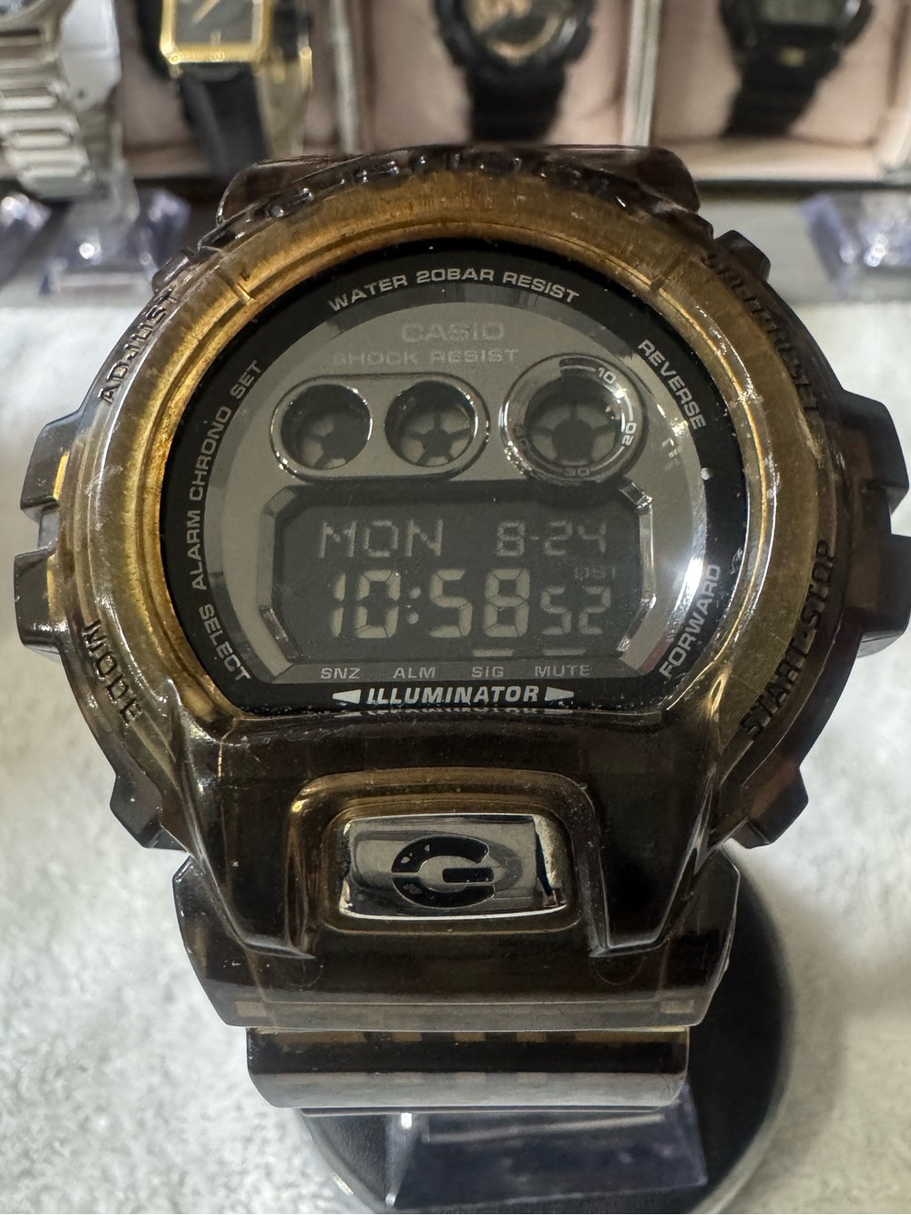 Casio Illuminator Digital Watch - Brown Transparent